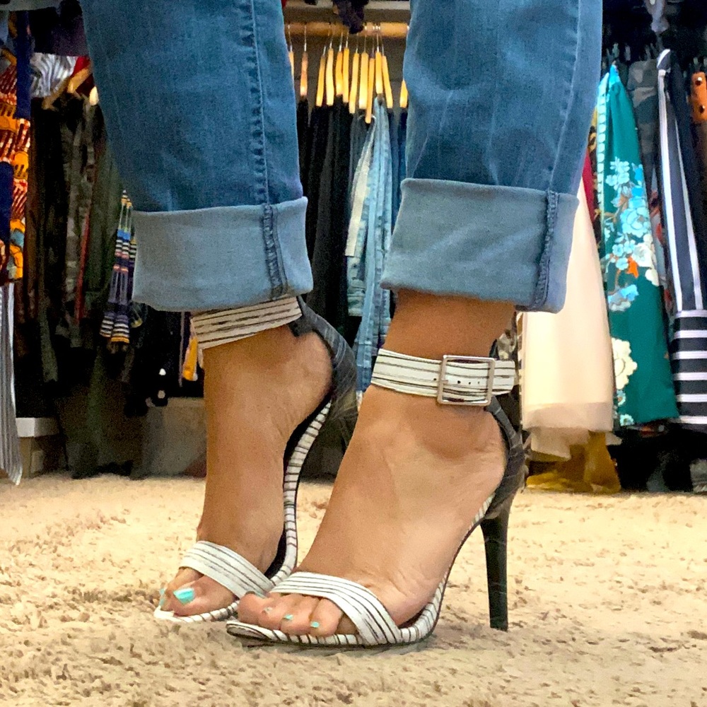 Calvin Klein B&W Vable Heels